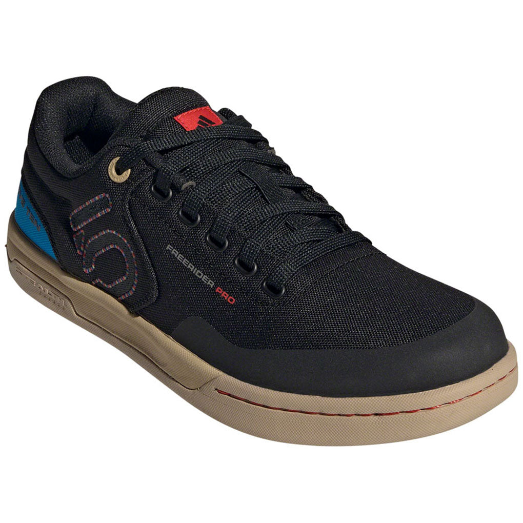 Five-Ten-Freerider-Pro-Canvas-Flat-Shoe---Men's--Core-Black-Carbon-Pulse-Lime-9.5--Flat-Shoe-for-platform-pedals_FTSH2403