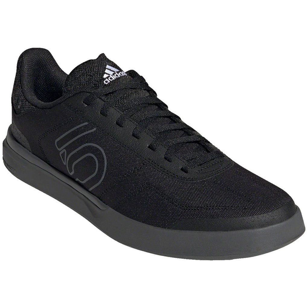 Five-Ten-Sleuth-DLX-Canvas-Flat-Shoe---Men's--Core-Black-Grey-Five-FTWR-White-10--Flat-Shoe-for-platform-pedals_FTSH2513
