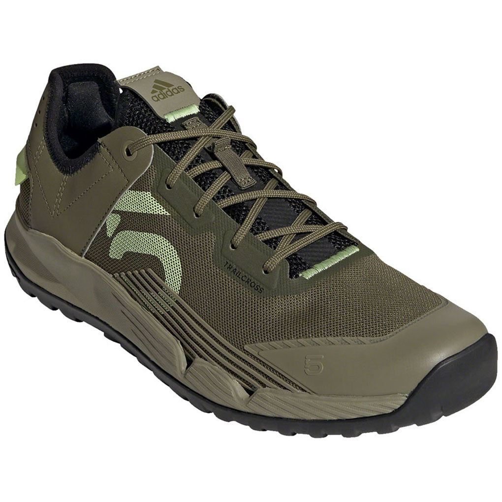 Five-Ten-Trailcross-LT-Flat-Shoe---Men's--Focus-Olive-Pulse-Lime-Orbit-Green-10.5--Flat-Shoe-for-platform-pedals_FTSH2362