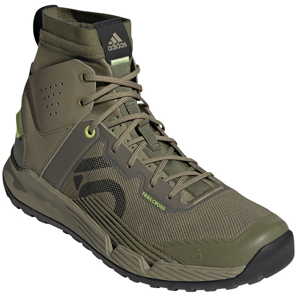 Five-Ten-Trailcross-Mid-Pro-Flat-Shoe---Men's--Orbit-Green-Core-Black-Pulse-Lime-10.5--Flat-Shoe-for-platform-pedals_FTSH2537