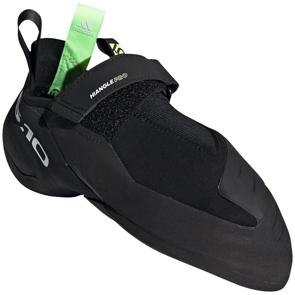 Five-Ten-Hiangle-Pro-Climbing-Shoe---Men's--Core-Black-FTWR-White-Signal-Green-11.5--Flat-Shoe-for-platform-pedals_FTSH2077