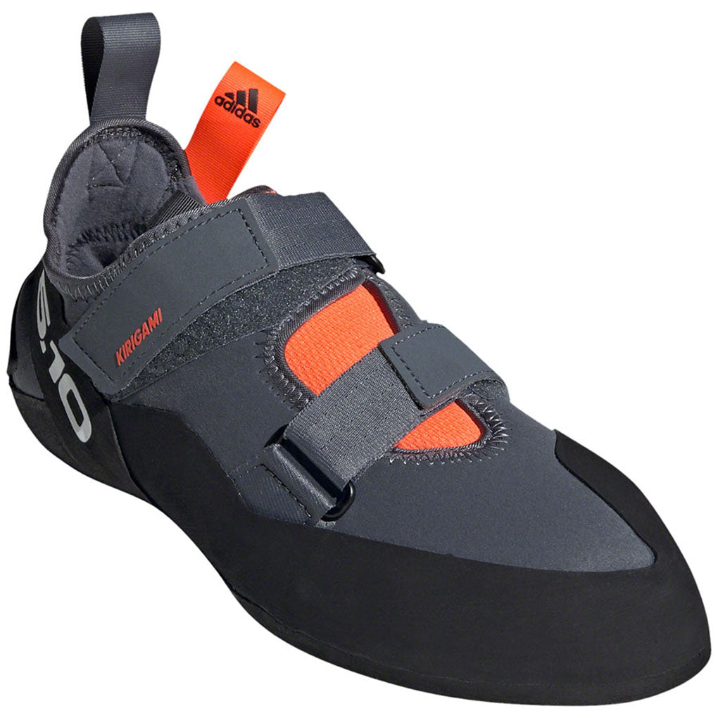 Five-Ten-Kirigami-Climbing-Shoe---Men's--Onix-Core-Black-Solar-Red-11--Flat-Shoe-for-platform-pedals_FTSH2205