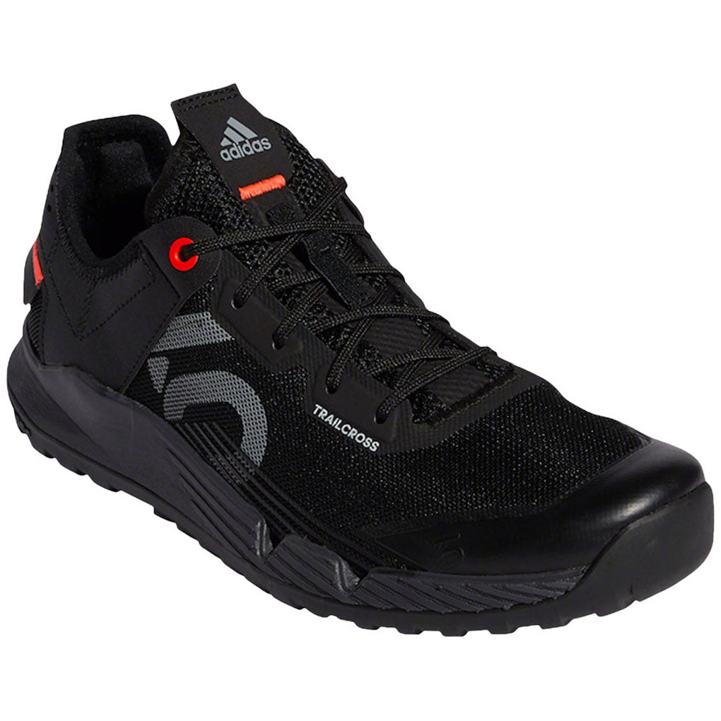 Five-Ten-Trailcross-LT-Flat-Shoe---Women's--Core-Black---Grey-Two---Solar-Red-9.5--Flat-Shoe-for-platform-pedals_FTSH0656