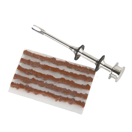 Garrett Dynamics ERM Axle Tire Plug Tool, Silver w/5x Bacon Strips