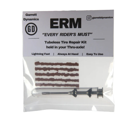 Garrett Dynamics ERM Axle Tire Plug Tool, Silver w/5x Bacon Strips