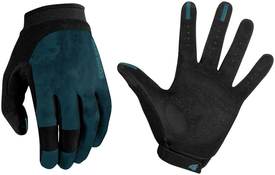 Bluegrass React Gloves - Blue, Full Finger, X-Small