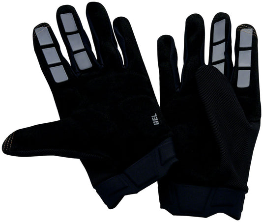 100% Ridecamp Gel Gloves - Black, Full Finger, Large