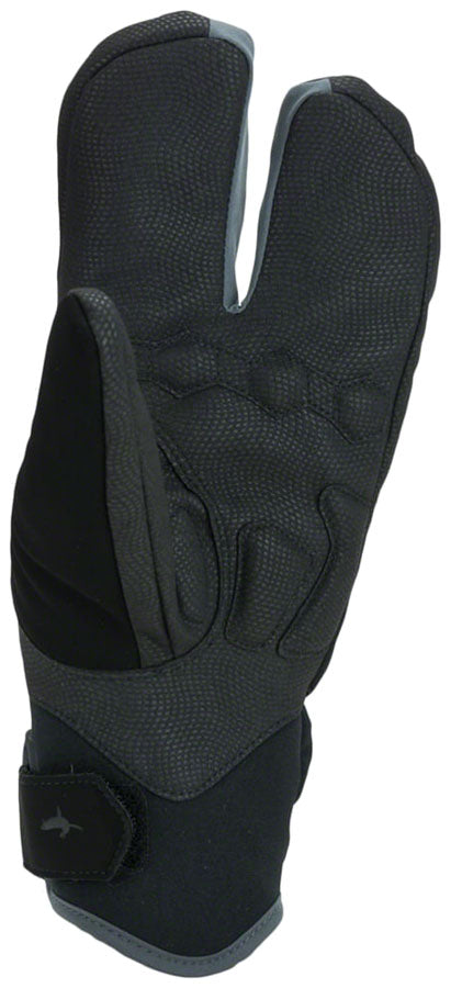 Load image into Gallery viewer, SealSkinz Barwick Xtreme Split Finger Gloves - Black/Gray, Full Finger, Large
