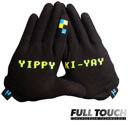 Handup Vented Gloves - Pixelated, Full Finger, Small