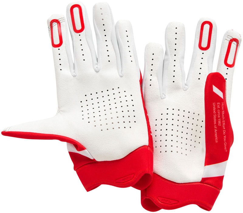 Load image into Gallery viewer, 100% Itrack Gloves - Red, Large
