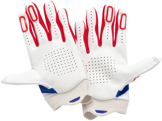 100% Itrack Gloves - Red/White/Blue, Small