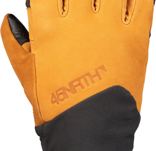 45NRTH 2023 Sturmfist 5 LTR Leather Gloves - Tan/Black, Full Finger, Large