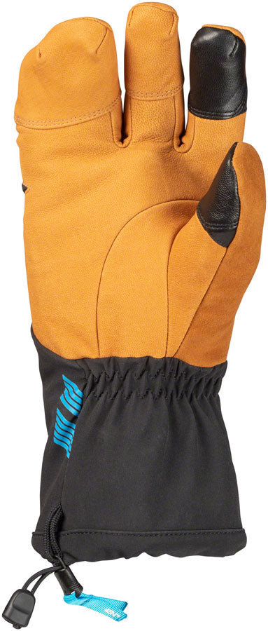 45NRTH 2022 Sturmfist 4 LTR Leather Gloves - Tan/Black, Lobster Style, Medium