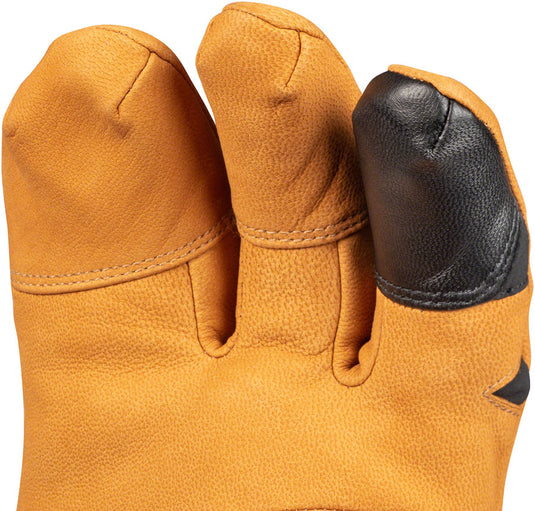 45NRTH 2022 Sturmfist 4 LTR Leather Gloves - Tan/Black, Lobster Style, Medium