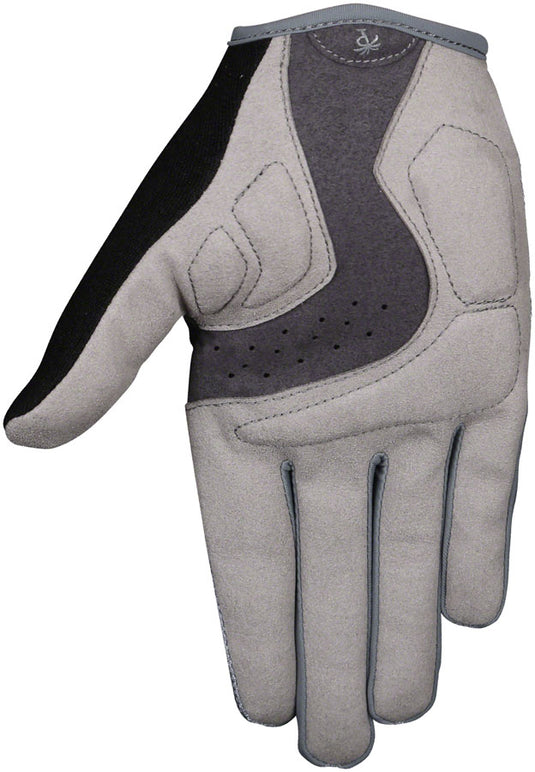 Pedal Palms Greyscale Gloves - Gray, Full Finger, Large