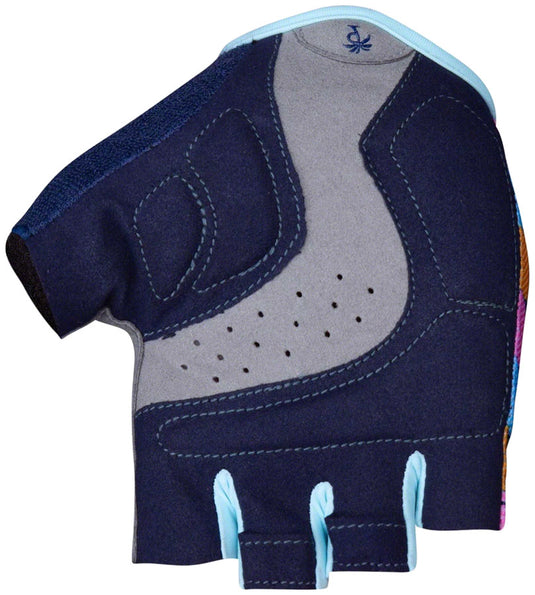 Pedal Palms Polka 3 Glove - Multi-Color, Short Finger, X-Large