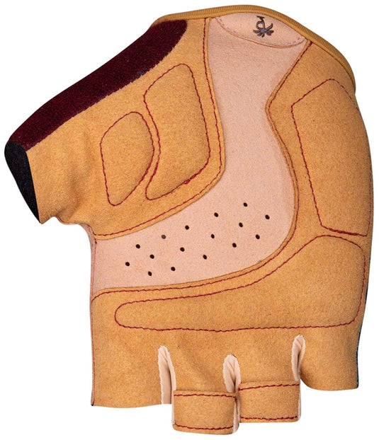 Pedal Palms Navy Tan Glove - Multi-Color, Short Finger, Large