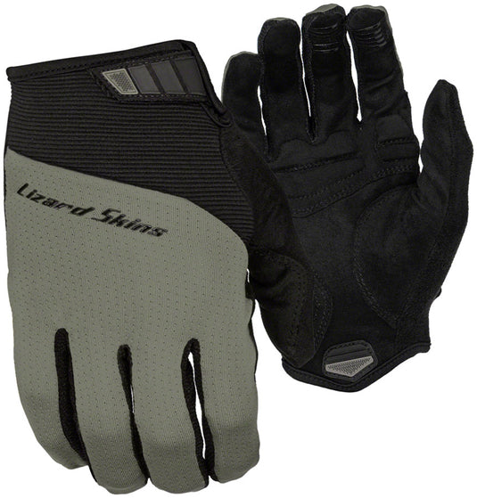 Lizard Skins Monitor Traverse Gloves - Titanium Gray, Full Finger, Large