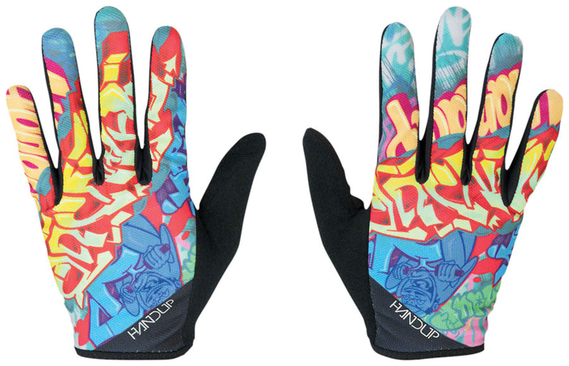 Load image into Gallery viewer, HandUp Most Days Gloves - Senses 3 Graffiti, Full Finger, Medium
