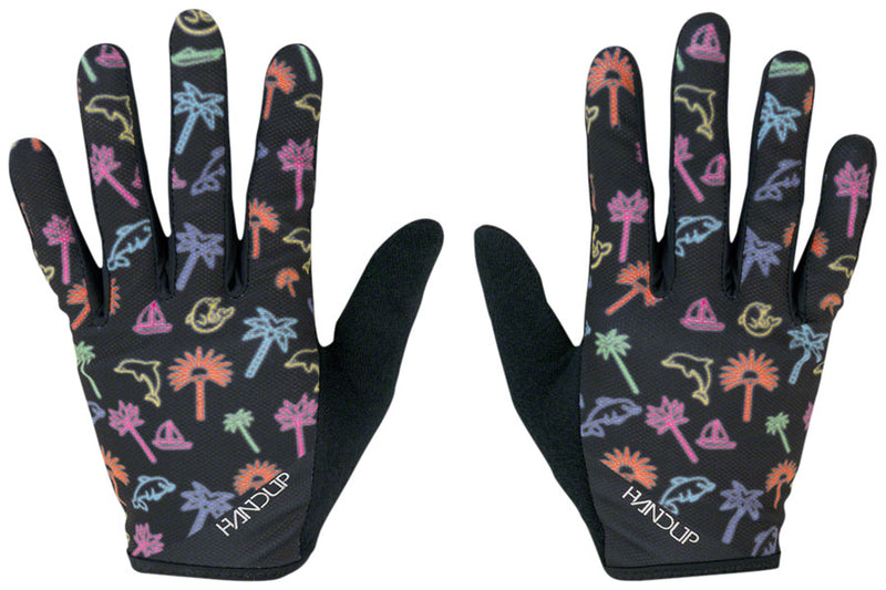 Load image into Gallery viewer, HandUp Most Days Gloves - Neon Lights, Full Finger, Large
