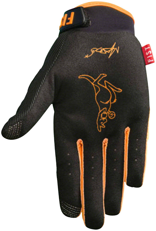 Load image into Gallery viewer, Fist Handwear Robbie Maddison Highlighter Gloves - Black/Orange Full Finger
