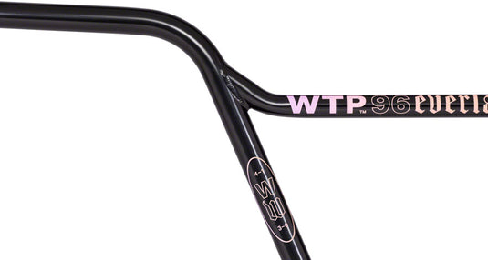 We The People Everlast BMX Handlebar 9.35 in Bar Clamp 22.2mm Black Steel