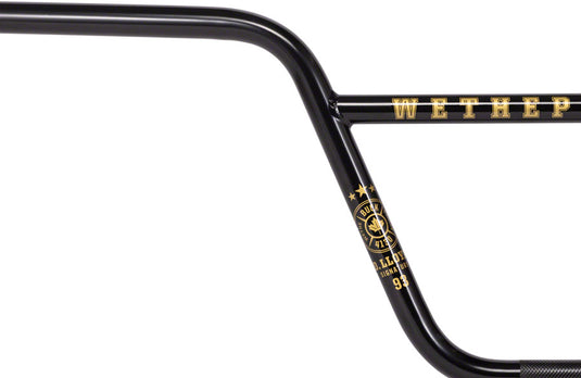 We The People BUCK Handlebar 9.45in Rise 22.2mm Clamp Steel Black BMX Bike