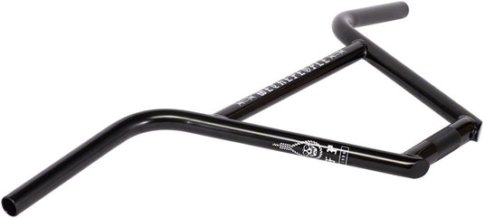 We The People Pathfinder Handlebar 4pc 22.2 Clamp 9in Rise Black Steel BMX