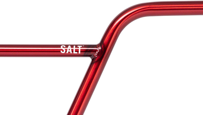 Load image into Gallery viewer, Salt Pro 2Piece BMX Handlebar 9 in Bar Clamp 22.2mm Translucent Red Steel

