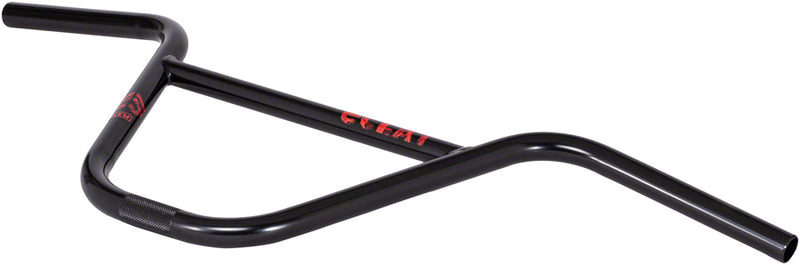 Load image into Gallery viewer, Eclat Controller Handlebar 22.2mm Clamp 9.75in Rise 11° Back Sweep Blk Steel BMX
