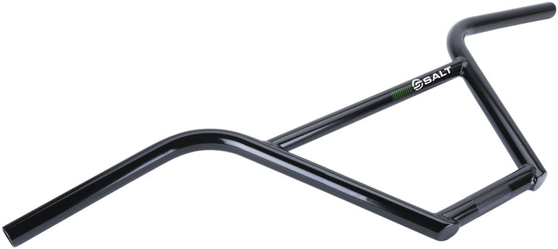 Load image into Gallery viewer, Salt Pro 4pc BMX Steel Handlebar 22.2mm 9.5in Height 3°Upsweep Glossy Blk Steel

