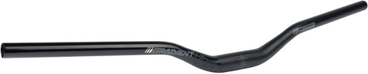 Full Speed Ahead Gradient Alloy Riser Handlebar - Aluminum, 31.8mm Clamp, 40mm Rise, 800mm, Black
