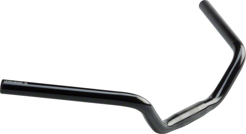 Load image into Gallery viewer, Dimension 25.4 Urban Cruiser Bar 600mm Wide 70mm Rise 50 ° Sweep Black Aluminum
