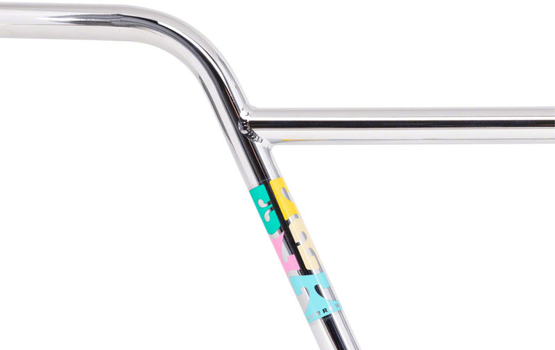 Load image into Gallery viewer, Eclat Morrow Handlebar 22.2 mm Clamp 10in Rise Back 11°/ Up 3° Chrome Steel BMX
