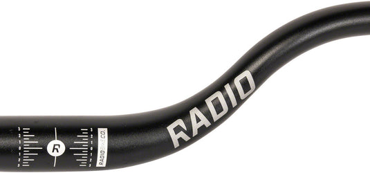 Radio Siren Riser Handlebar 31.8mm Clamp 2.5in Rise 800mm 9°Back Black Aluminum