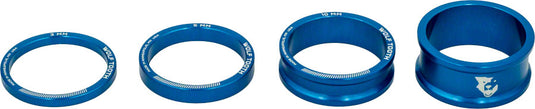 Pack of 2 Wolf Tooth Headset Spacer Kit 3, 5, 10, 15mm, Blue