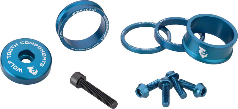 Load image into Gallery viewer, Premium Alloy Headset Spacer Kits with Integrated Top Caps — Customizable Colors &amp; Sizes for Bike Styling, Performance, and Compatibility
