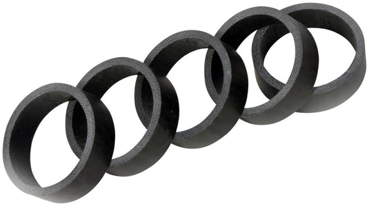 2 Pack Wheels Manufacturing Carbon Headset Spacer - 1-1/8", 10mm, Matte, 5 pack