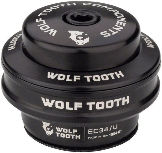 Wolf Tooth Performance Headset Bundle Aircraft Grade Aluminum, Black Oxide Bearings, EC44/40 & EC34/28.6 for Precision Cycling