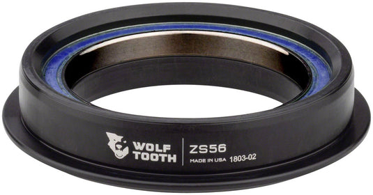 Wolf Tooth Aluminum Performance Headset Bundle Black Oxide Bearings, ZS56/40 & ZS44/28.6 for Mountain & Road Bikes