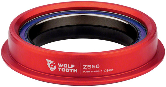 Wolf Tooth Performance Headset Bundle - Red ZS56/40 & ZS44/28.6 Aluminum Bearings