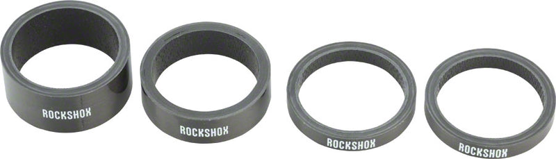 Load image into Gallery viewer, Pack of 2 RockShox UD Carbon Headset Spacer Set, Includes 5mm x 2, 10mm x 1
