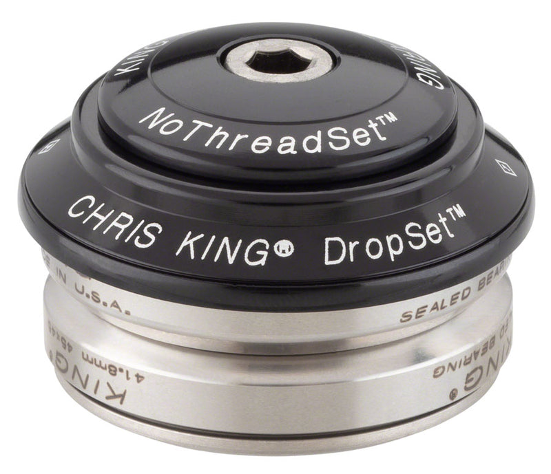 Load image into Gallery viewer, Chris King DropSet 4 Headset - 1-1/8&quot;, 42/42mm, 45 Deg, Black
