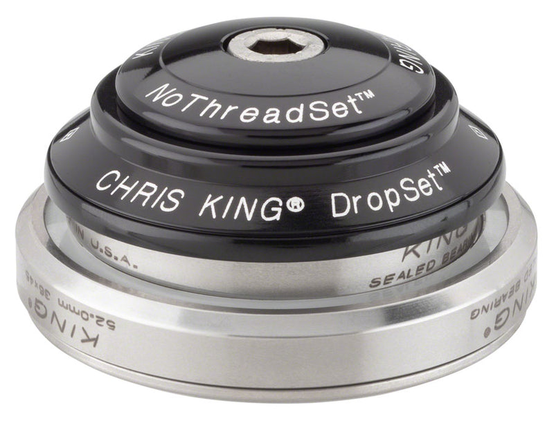 Load image into Gallery viewer, Chris King DropSet 3 Headset - 1-1/8 - 1.5&quot;, 41/52mm, 36 Deg, Black

