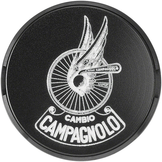 Campagnolo Stem Cap, Winged Wheel, Black