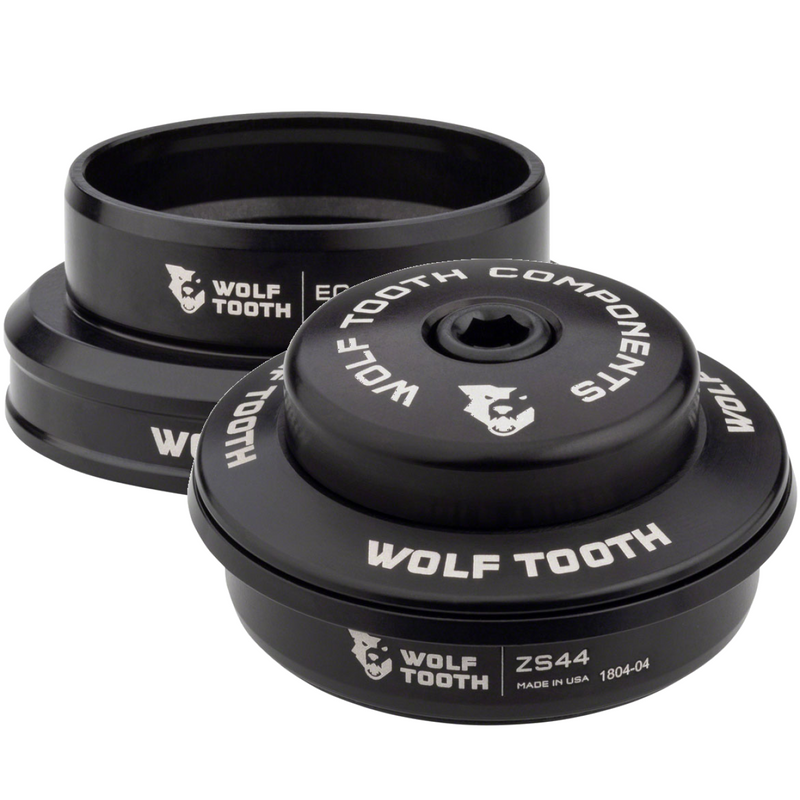 Load image into Gallery viewer, Premium Black Aluminum Bike Headset Bundle - EC44/40 &amp; ZS44/28.6 Cartridge Bearings
