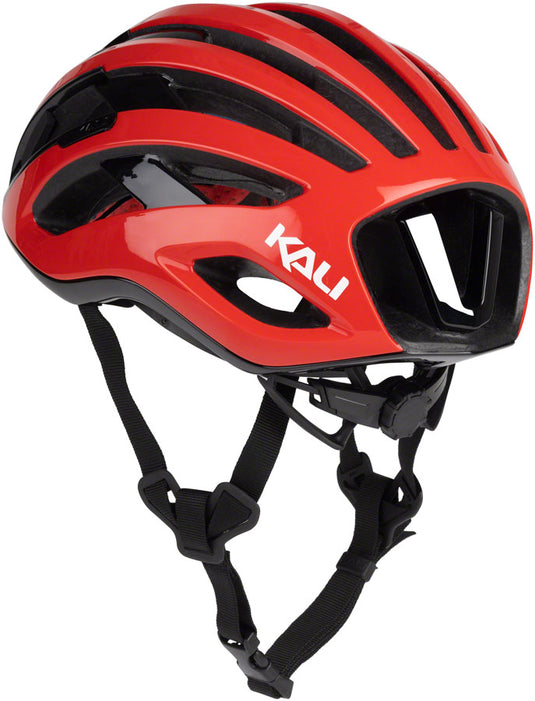 Kali Protectives Grit LDL Helmet Unibody Gloss Red/Matte Black, Small/Medium