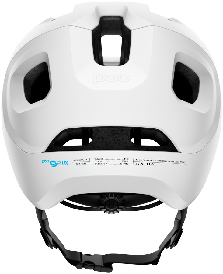 Load image into Gallery viewer, POC Axion SPIN Road Helmet Unibody Shell 360 Degree Fit Matte White Medium/Large
