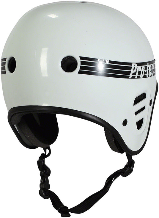 ProTec Full Cut Certified BMX/Skate Helmet ABS Shell EPS Core Gloss White, Small
