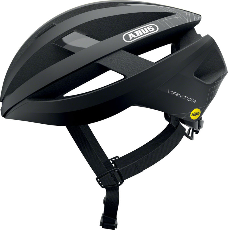 Load image into Gallery viewer, Abus-Viantor-Helmet-Small-(51-55cm)-Half-Face-MIPS-Adjustable-Fitting-Semi-Enclosing-Plastic-Ring-Ponytail-Compatible-Acticage-Black-HLMT4915-Bicycle-Helmets
